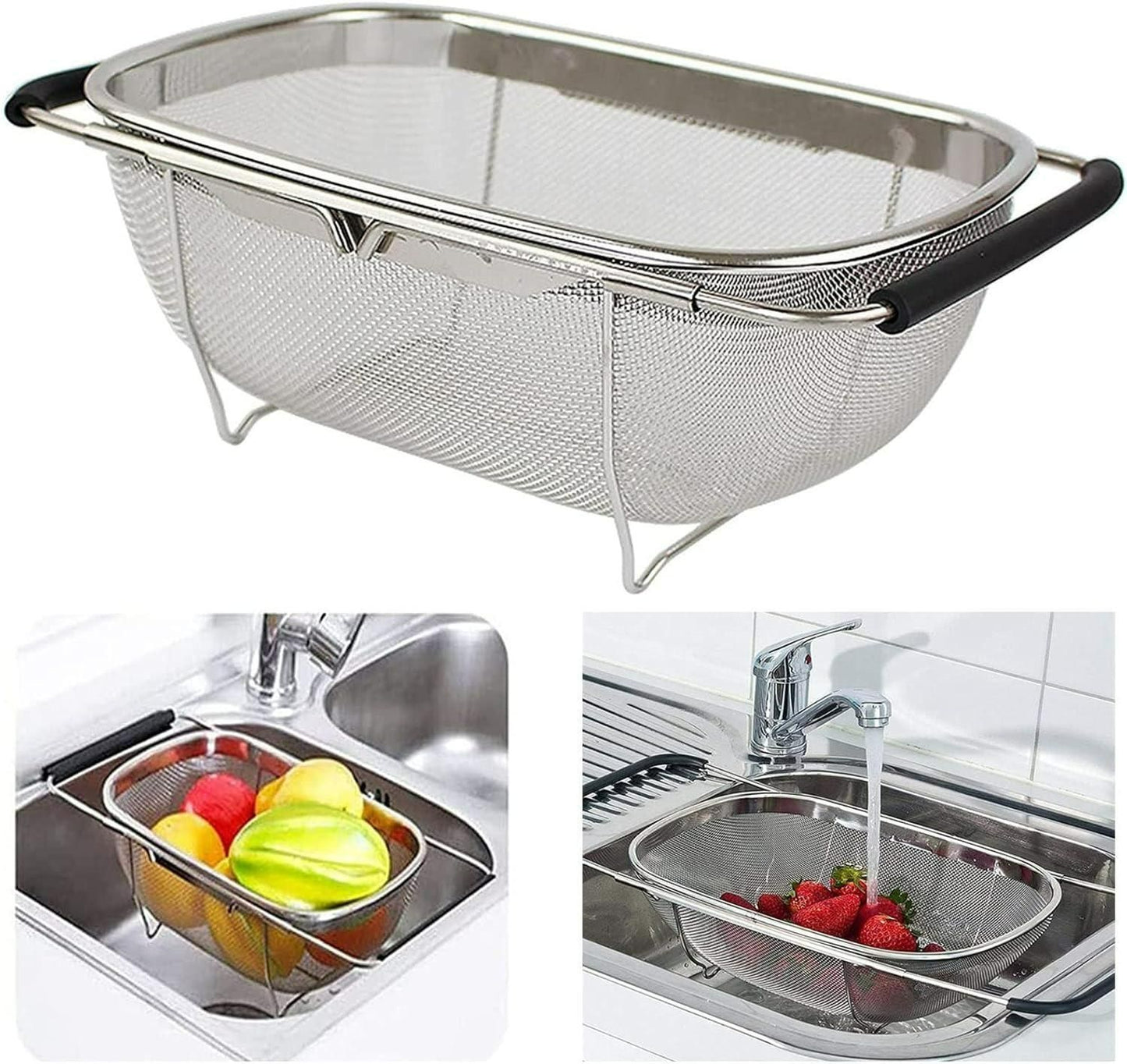 Stainless Steel Oval Colander
